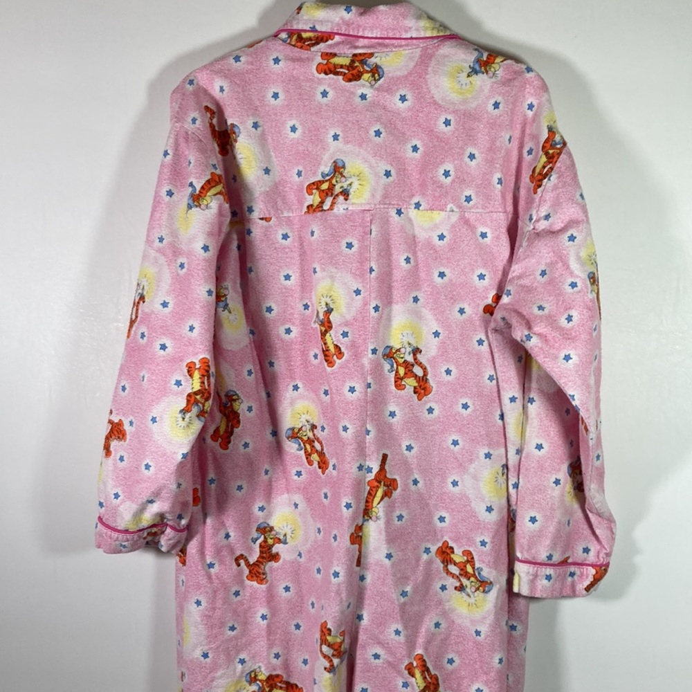 Pooh One Piece Button Front Elastic Ankle Long Sleeve Pajamas w Feet  Size M - Picture 6 of 9